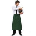 F24 Most Popular Signature Hunter Green Full Bistro Apron w/ Pocket